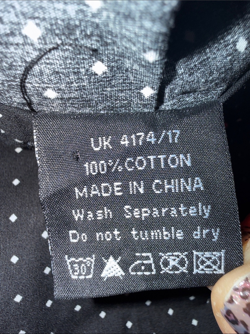 Hell Bunny Clara Skirt Black White Polka Dot Skulls Size 2XL - Picture 7 of 8